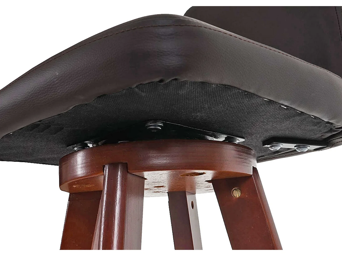 Obrotowy stołek barowy MCW-C43,  brązowy