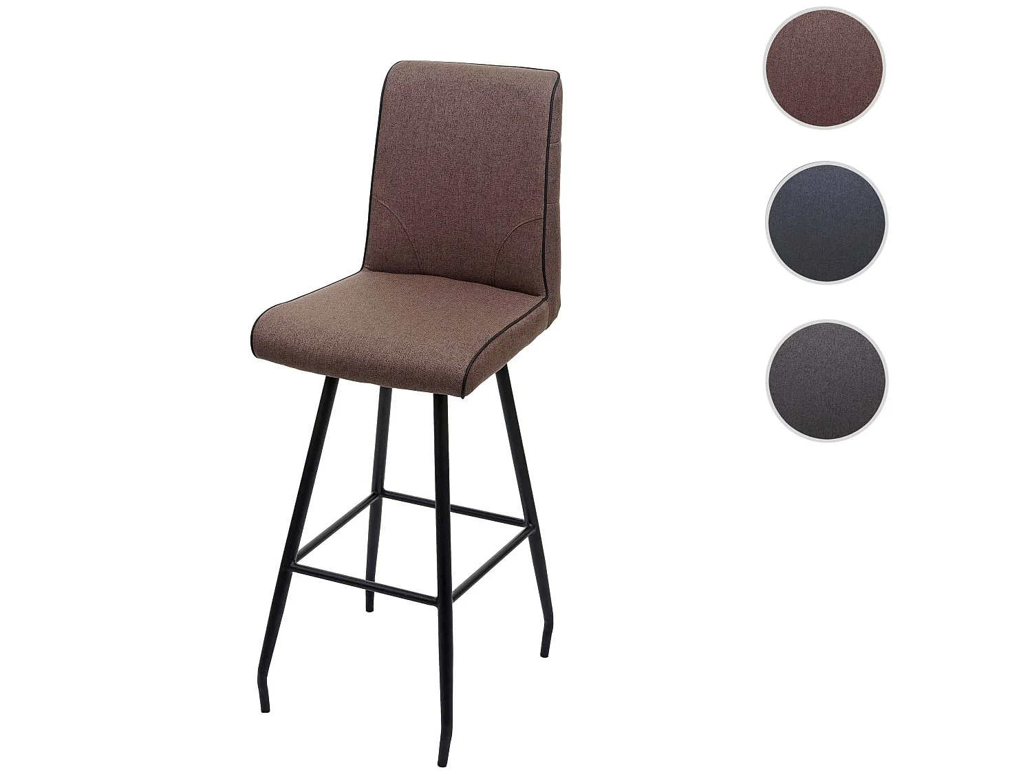 Tabouret de bar MCW-H72,  brun