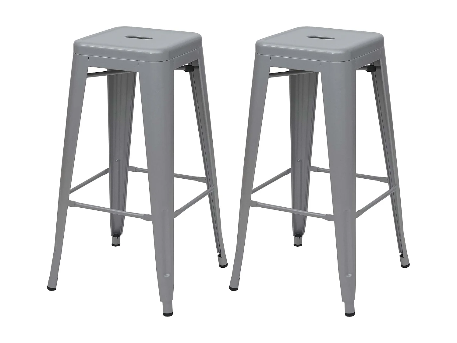 Barkruk MCW-A73 (set van 2),  grijs