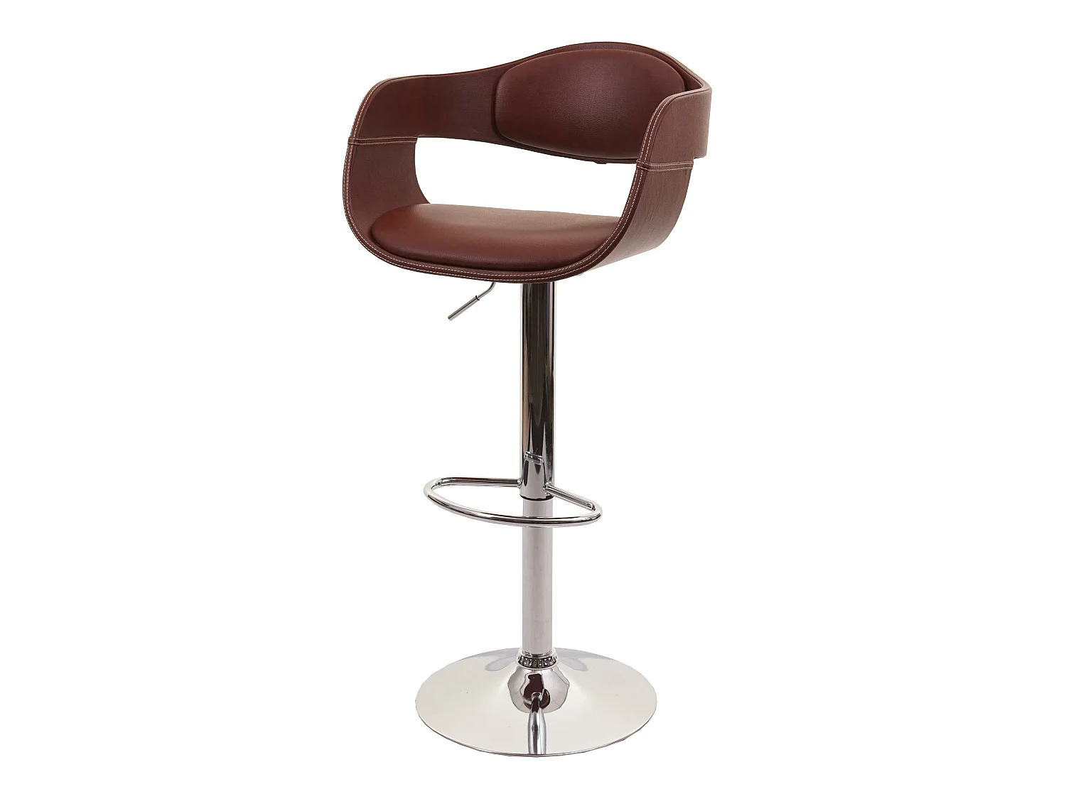 Tabouret de bar MCW-A47b,  marron