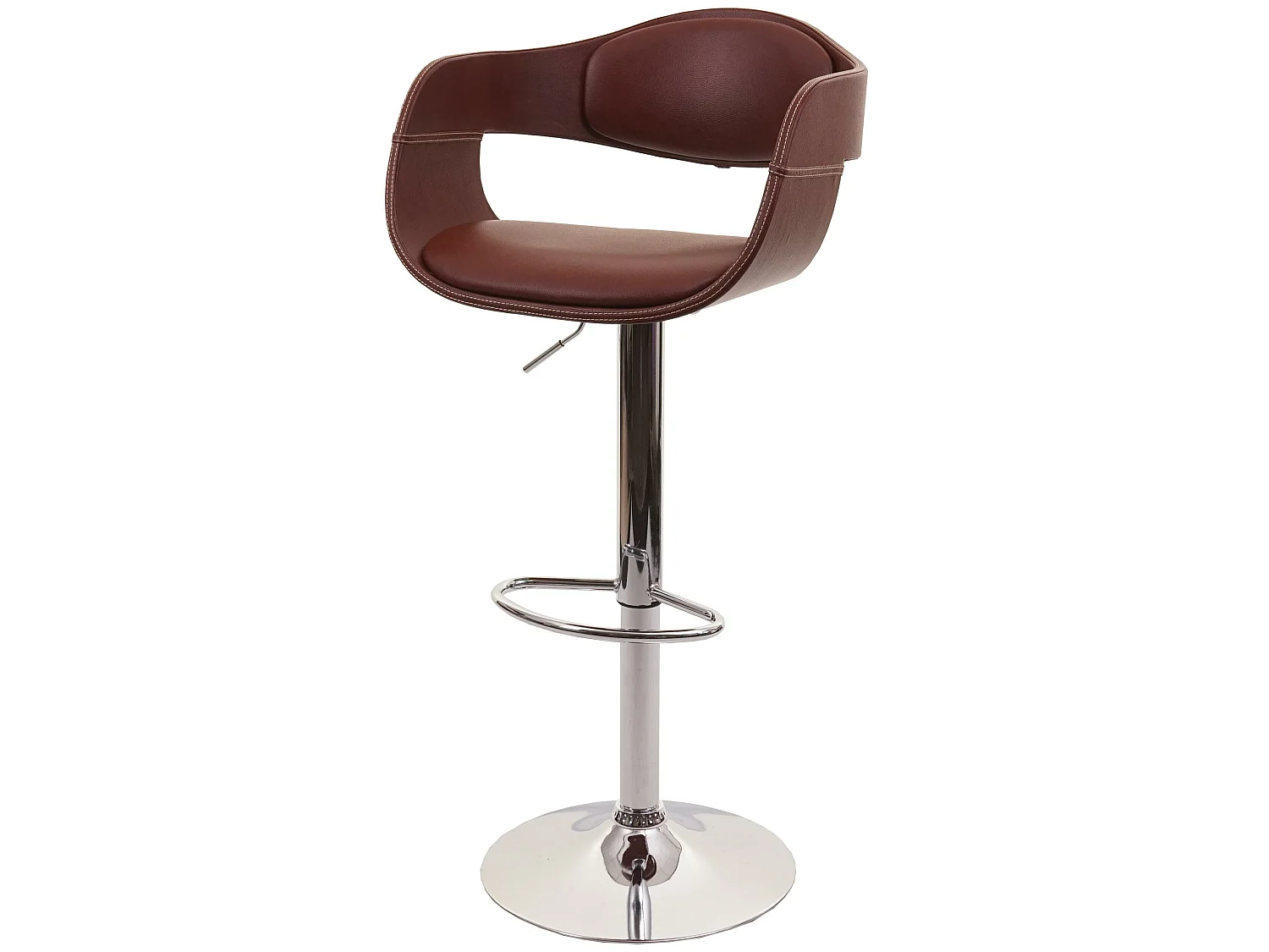 Tabouret de bar MCW-A47b,  marron