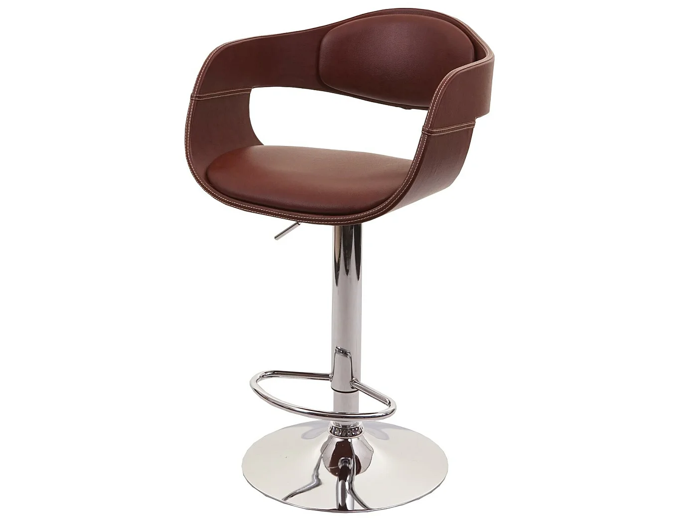 Tabouret de bar MCW-A47b,  marron