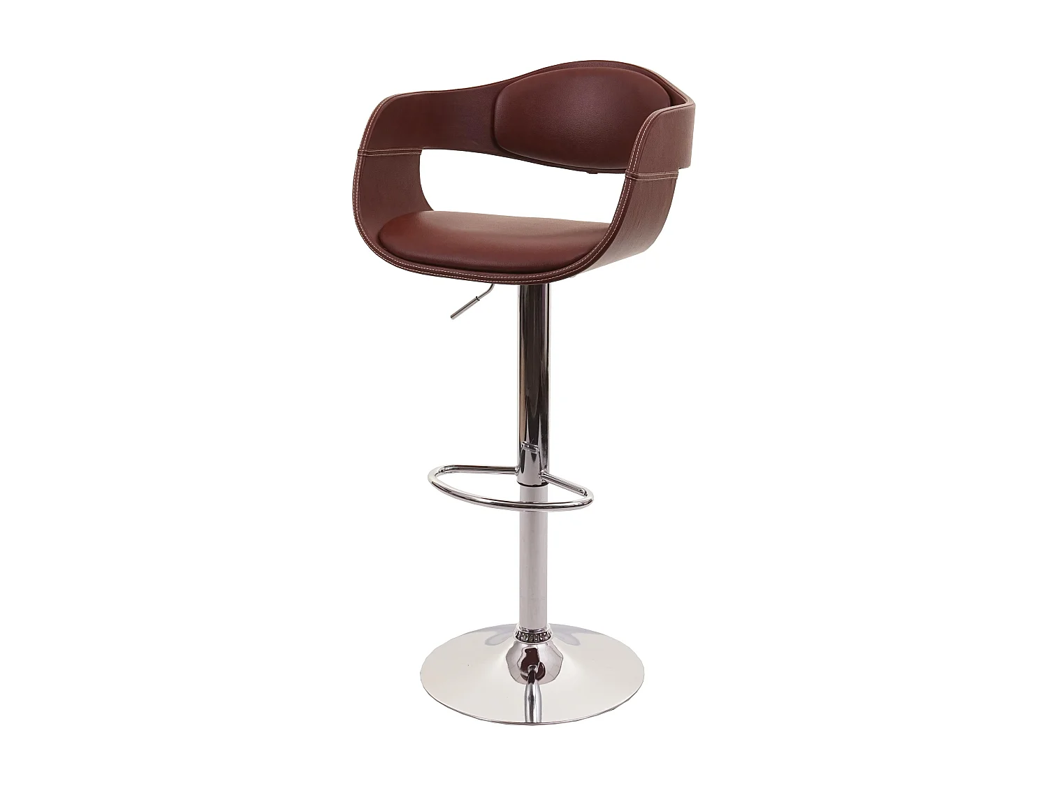 Stołek barowy MCW-A47b,  brązowy