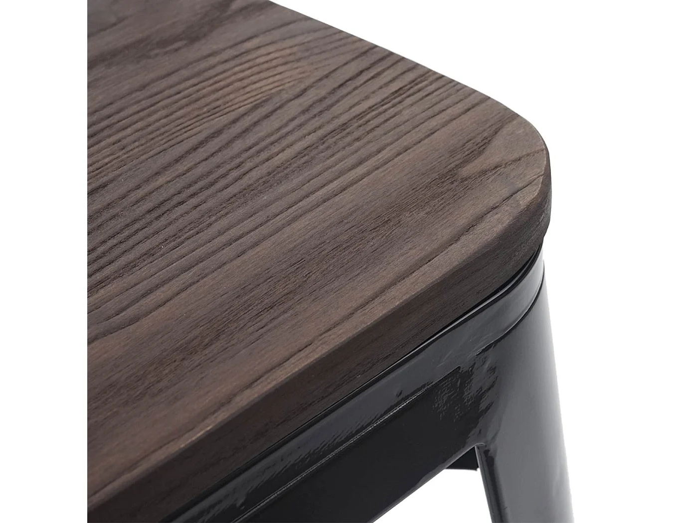 MCW-A73 Metal Bar Stools (set of 4),  black