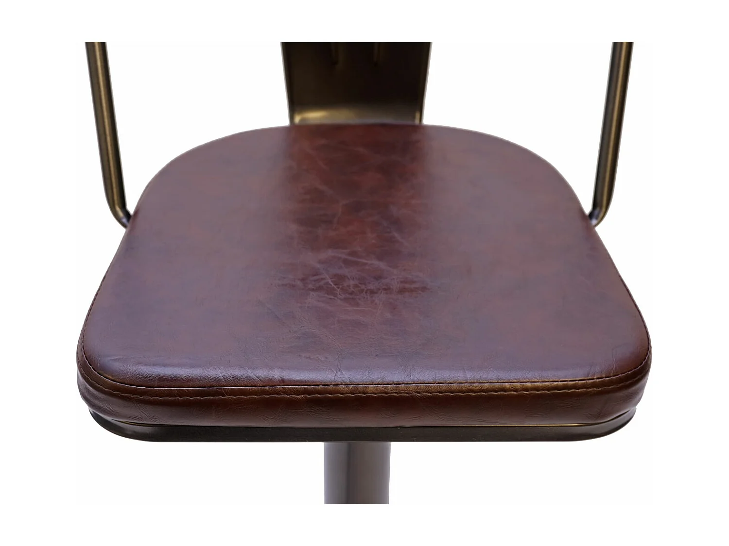 Stołek barowy MCW-H10a (zestaw 2 szt.),  vintage brązowy