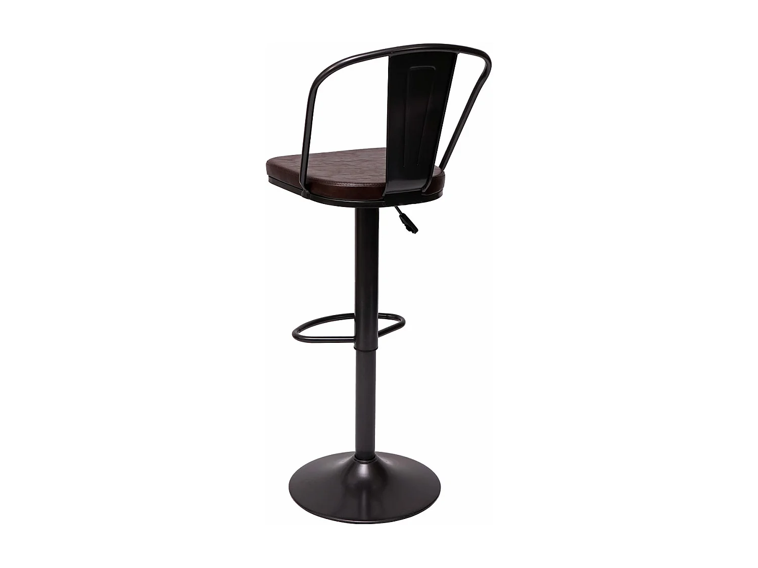 Barkruk MCW-H10a (set van 2),  vintage bruin