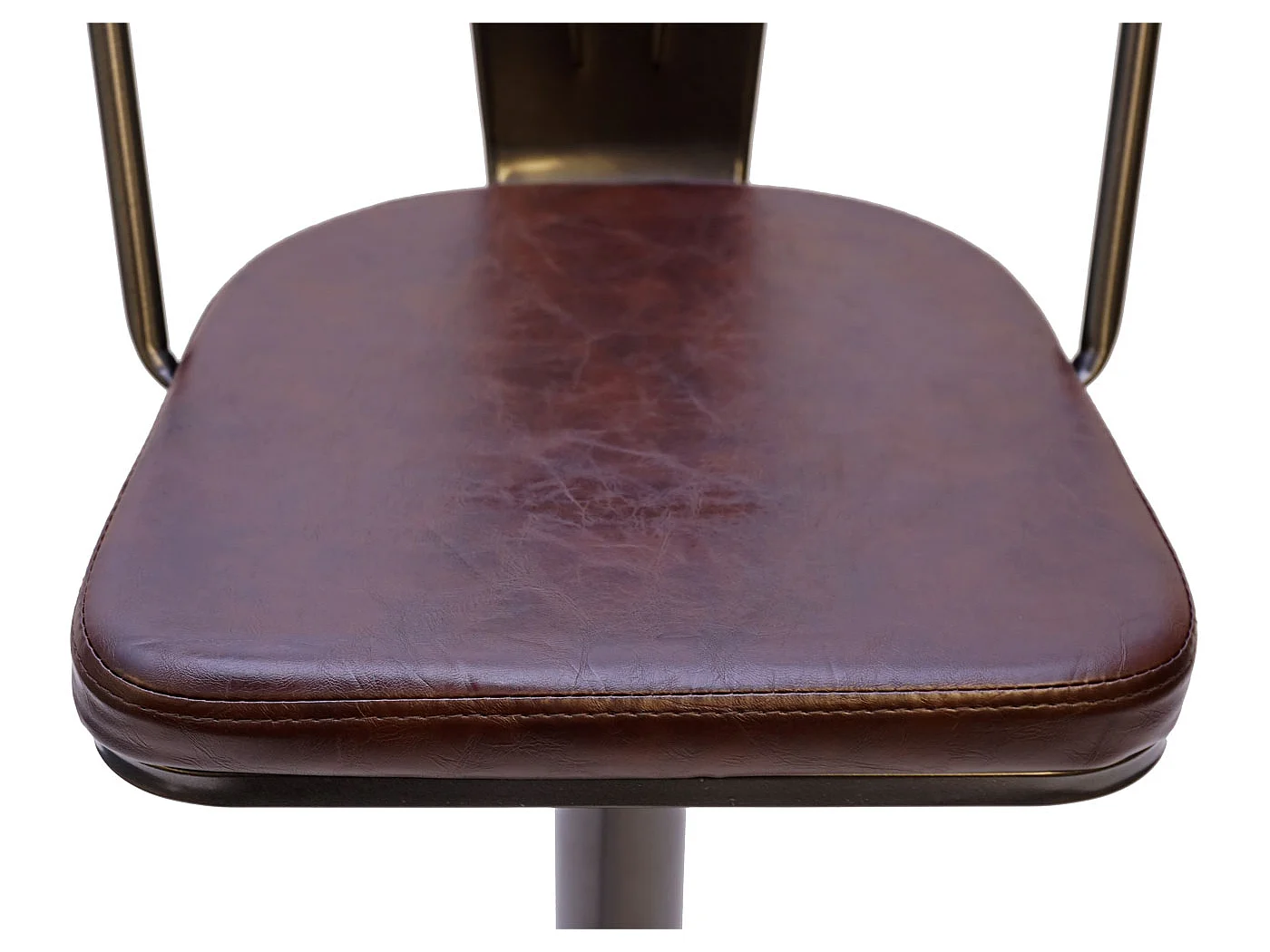 Tabouret de bar MCW-H10a (lot de 2),  vintage noir-marron