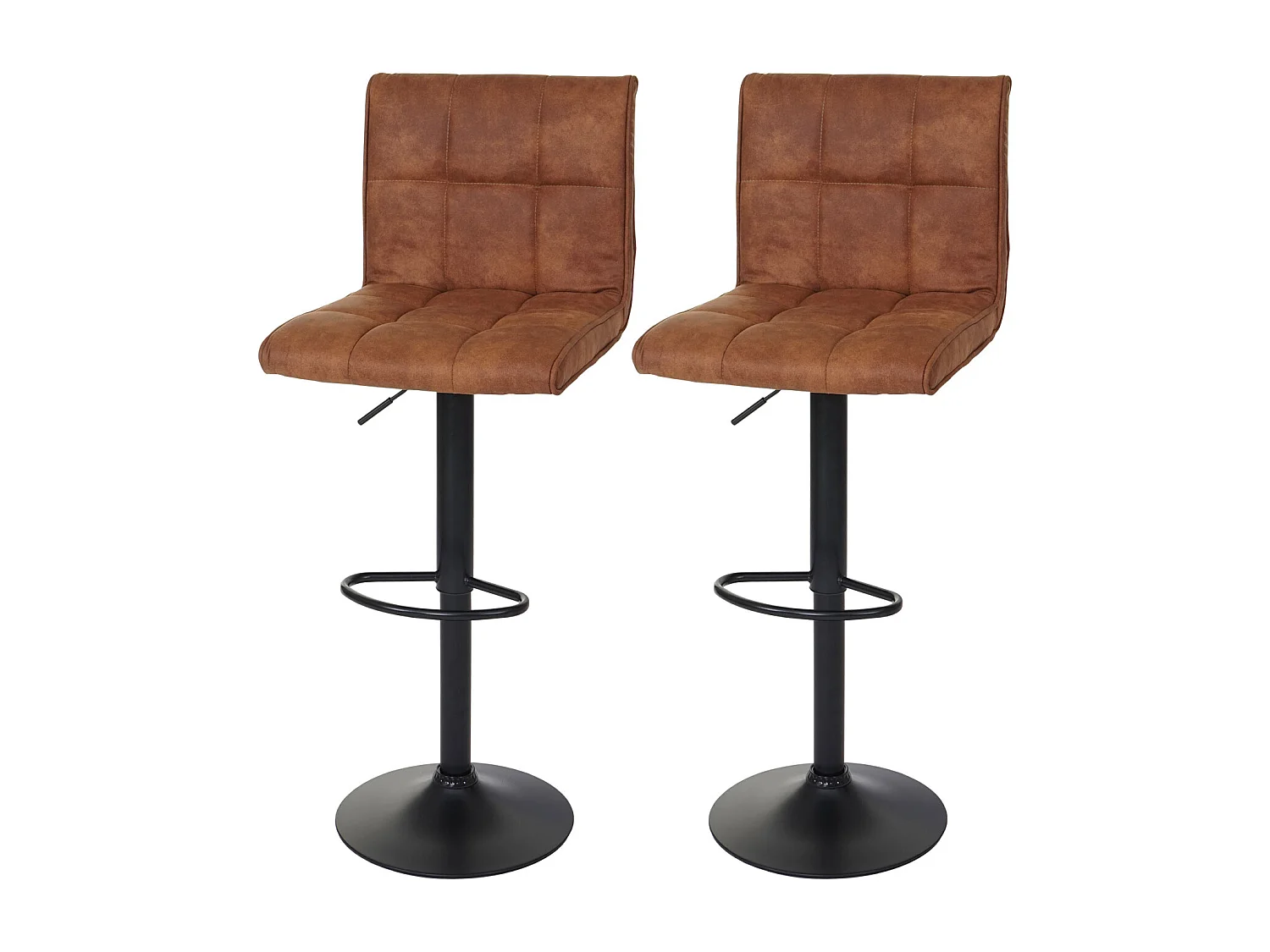 Banco de bar MCW-B13 (conjunto de 2),  castanho claro vintage