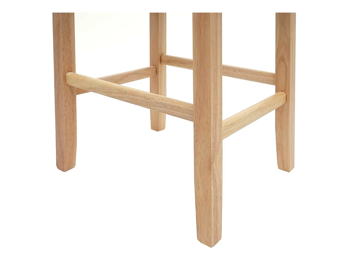 Tabouret de bar MCW-C33 (lot de 2),  similicuir, aspect daim marron, pieds clairs