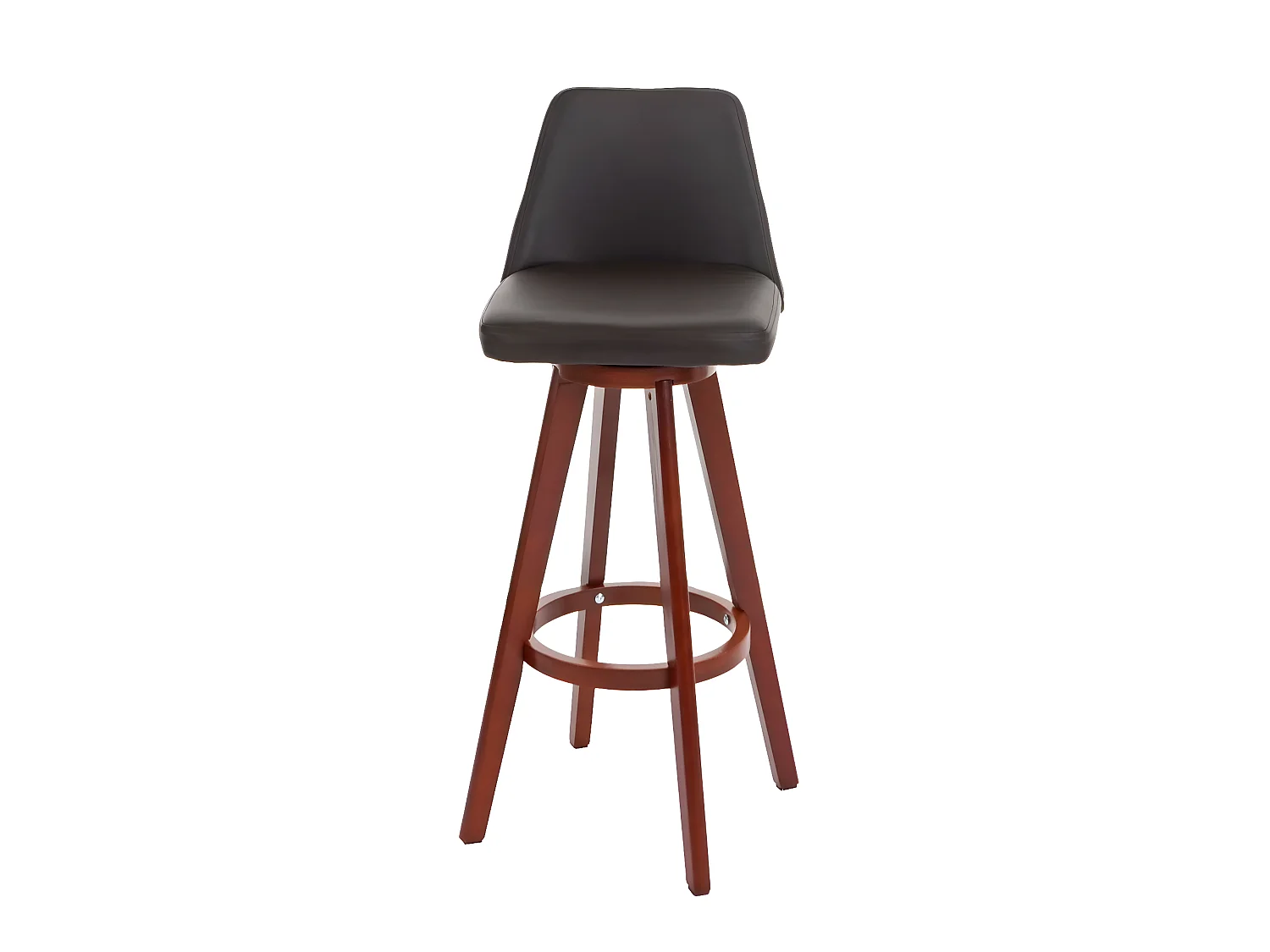 Tabouret de bar MCW-C43 (lot de 2),  marron
