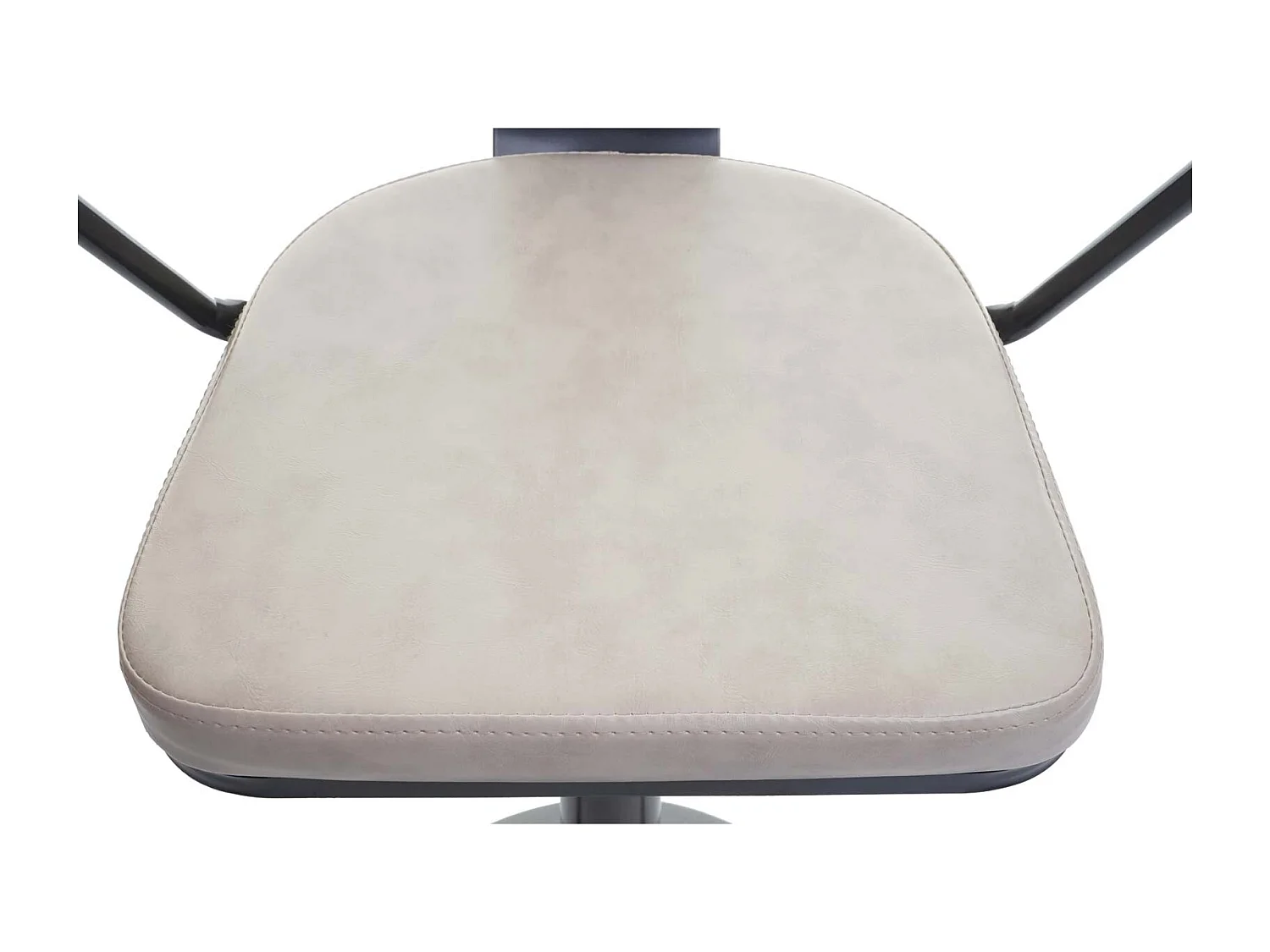 Stołek barowy MCW-H10b (zestaw 2 szt.),  vintage czarno-kremowy