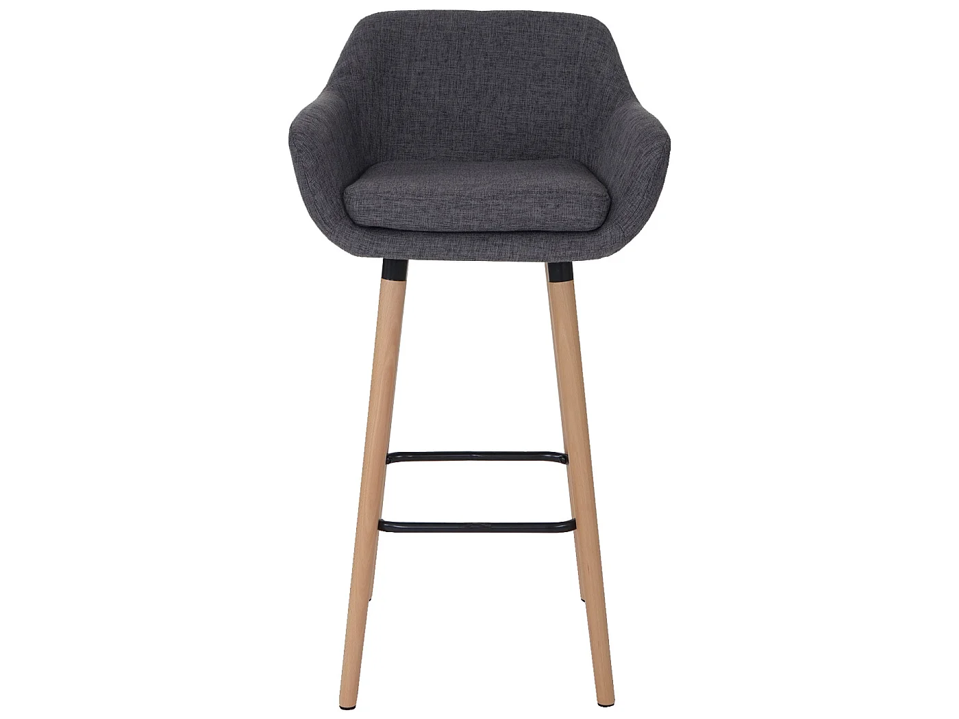 Tabouret de bar Vaasa T381,  Textile, gris