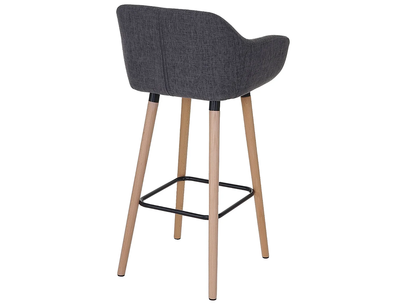 Tabouret de bar Vaasa T381,  Textile, gris