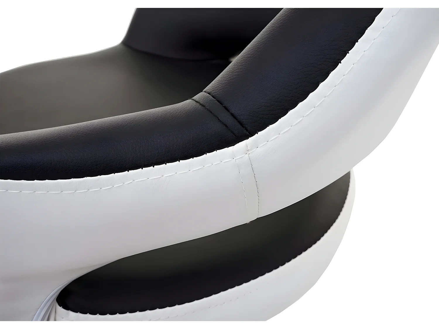 Barkruk MCW-F16,  zwart-wit