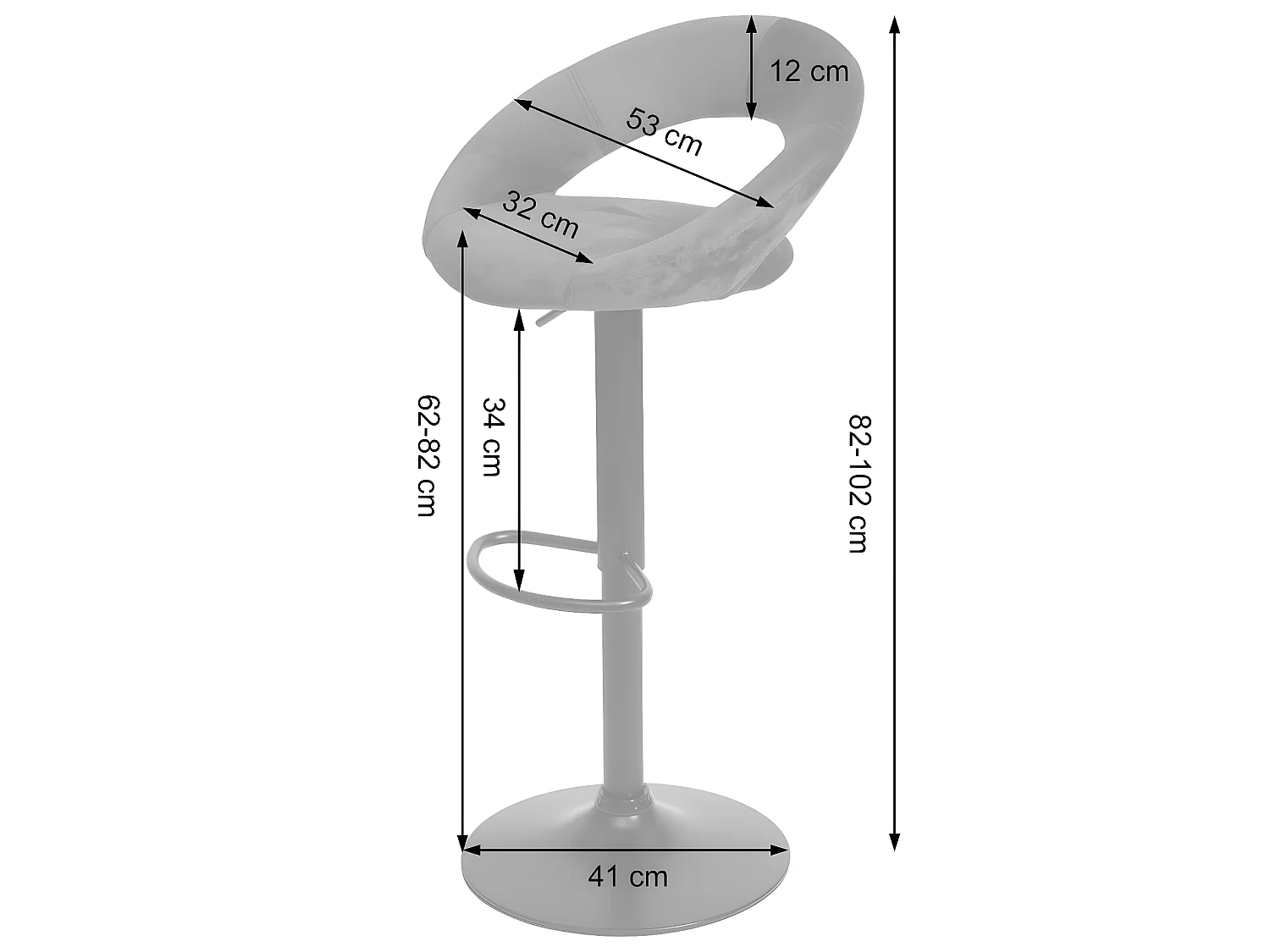 Tabouret de bar MCW-F46 (lot de 2),  velours, pétrole