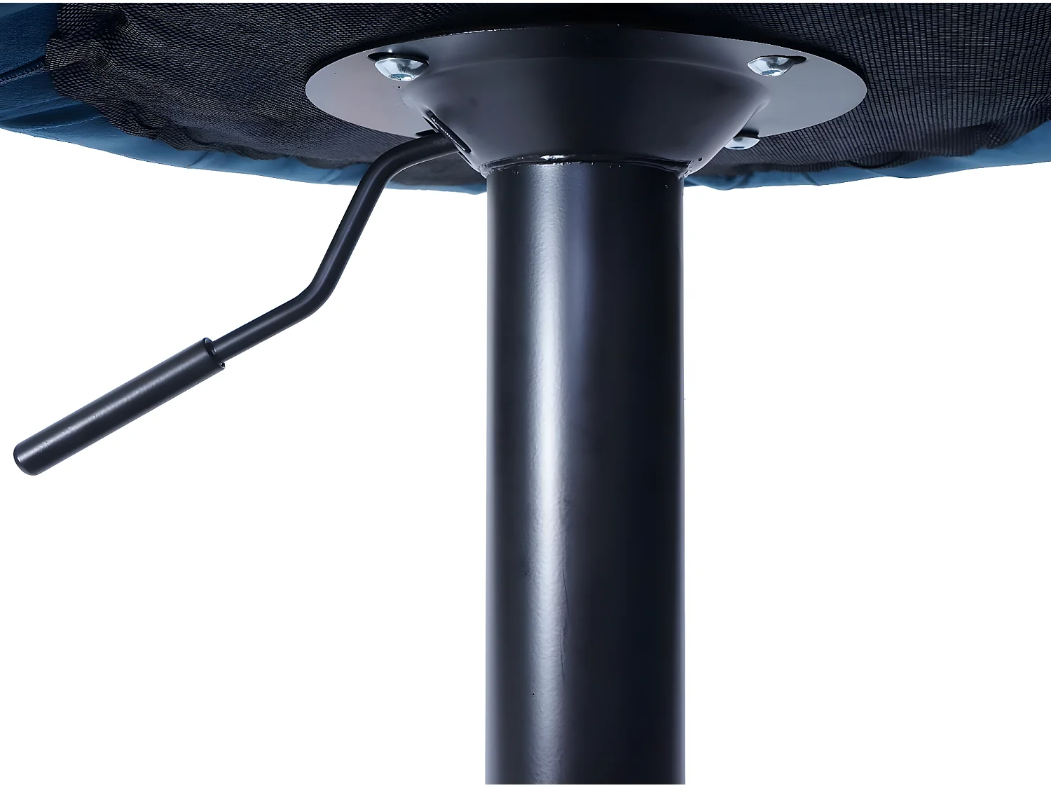 Tabouret de bar MCW-F46 (lot de 2),  velours, pétrole