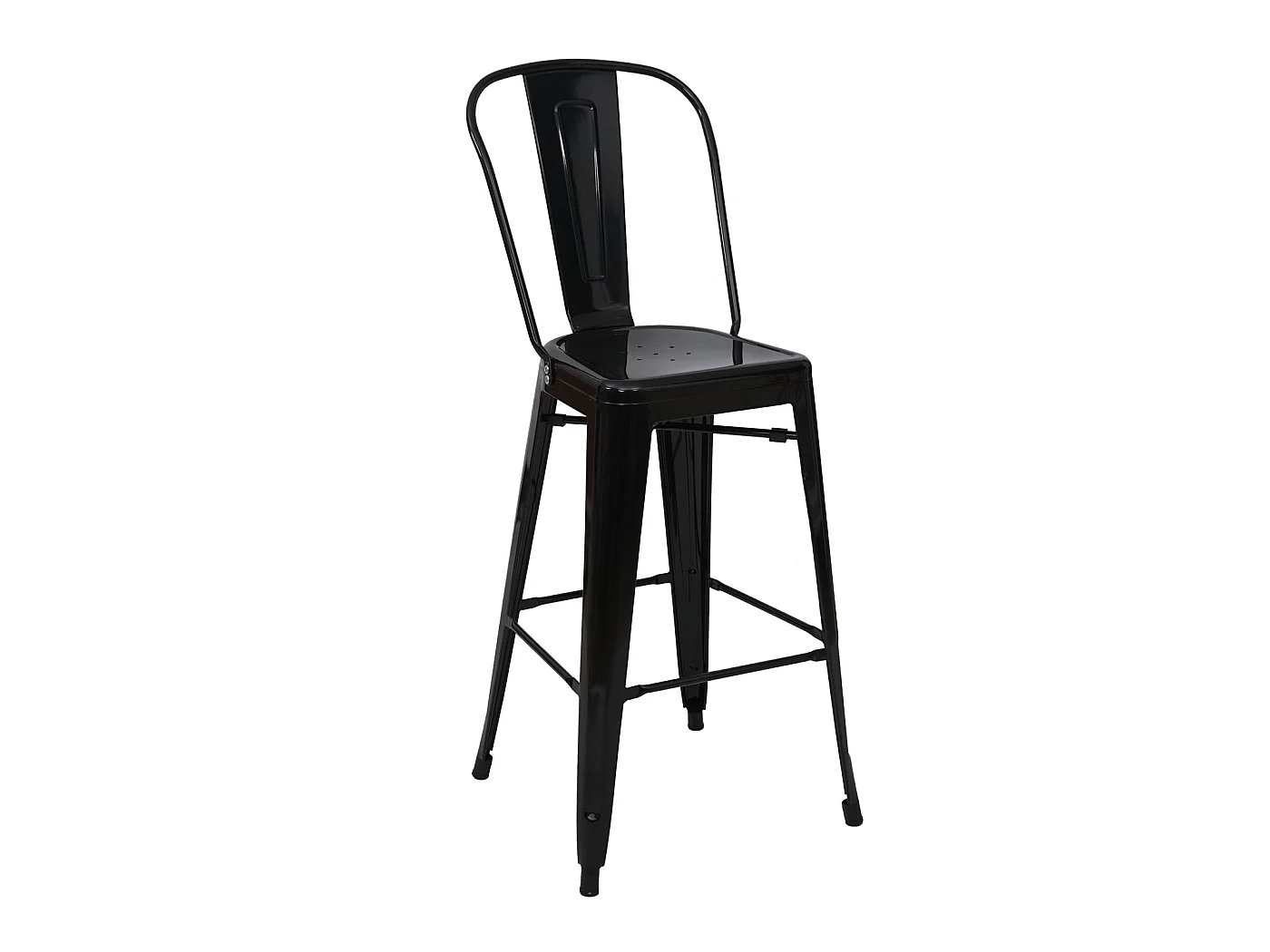 Tabouret de bar MCW-A73 Métal,  noir