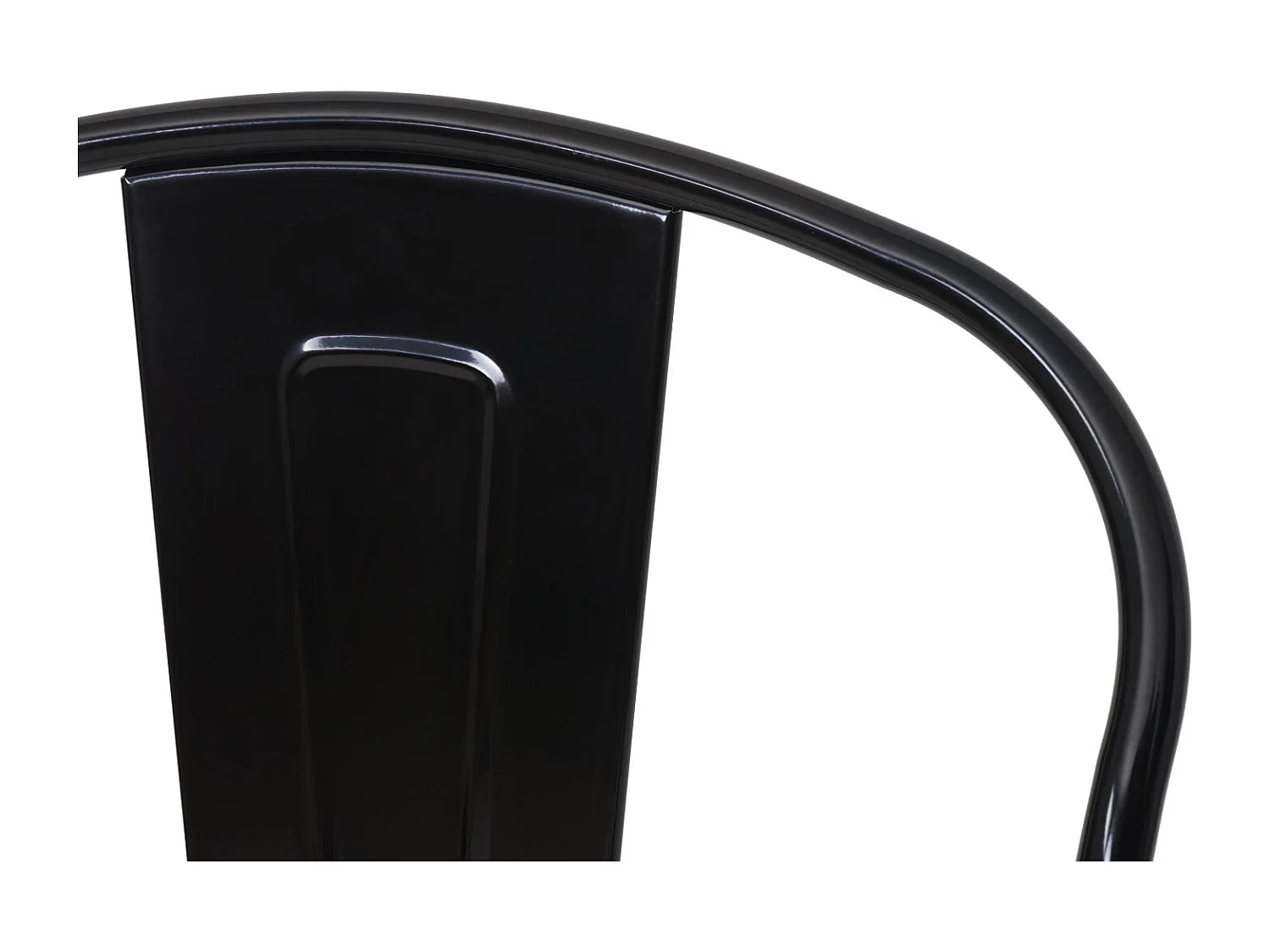 Taburete de bar metálico MCW-A73,  negro