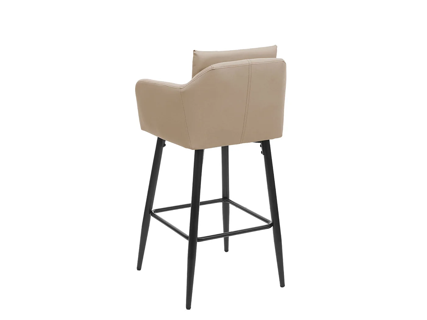 Barkruk MCW-H93,  kunstleer taupe-beige
