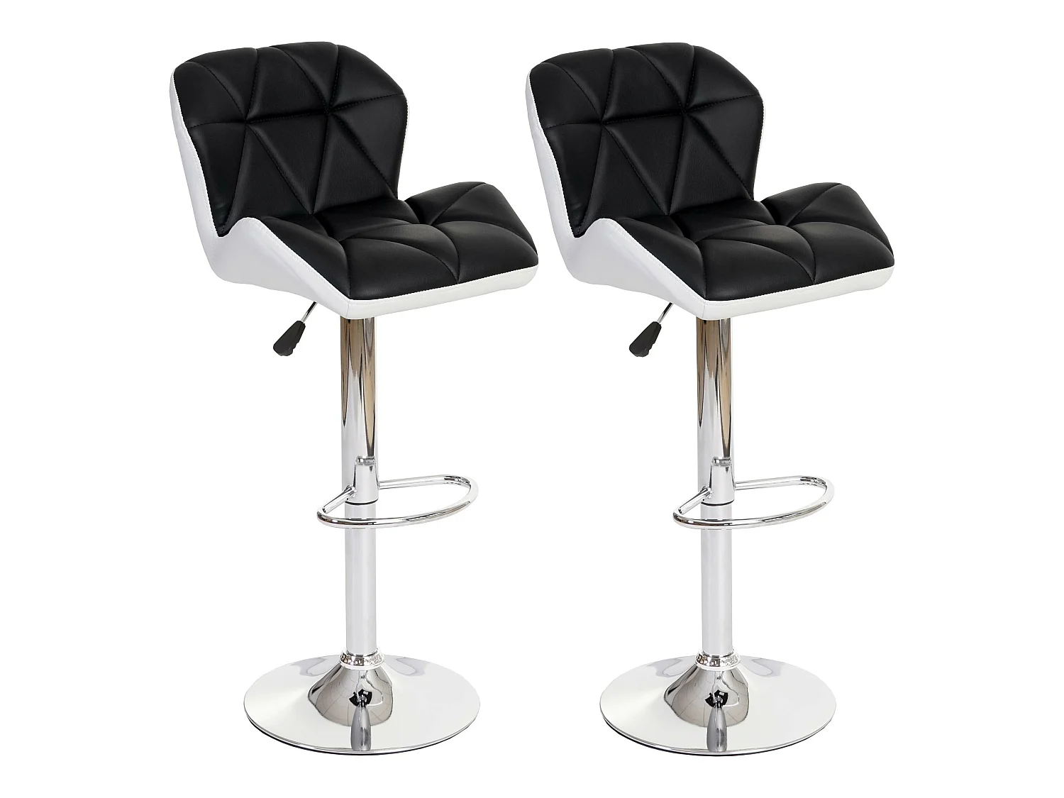 Tabouret de bar MCW-A92 (lot de 2),  anthracite