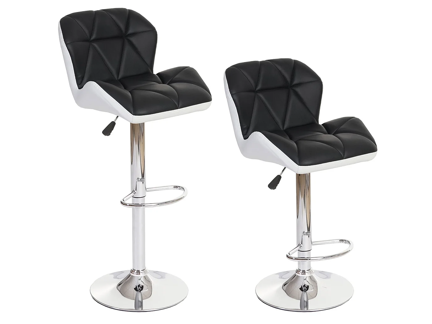 Barkruk MCW-A92 (set van 2),  zwart