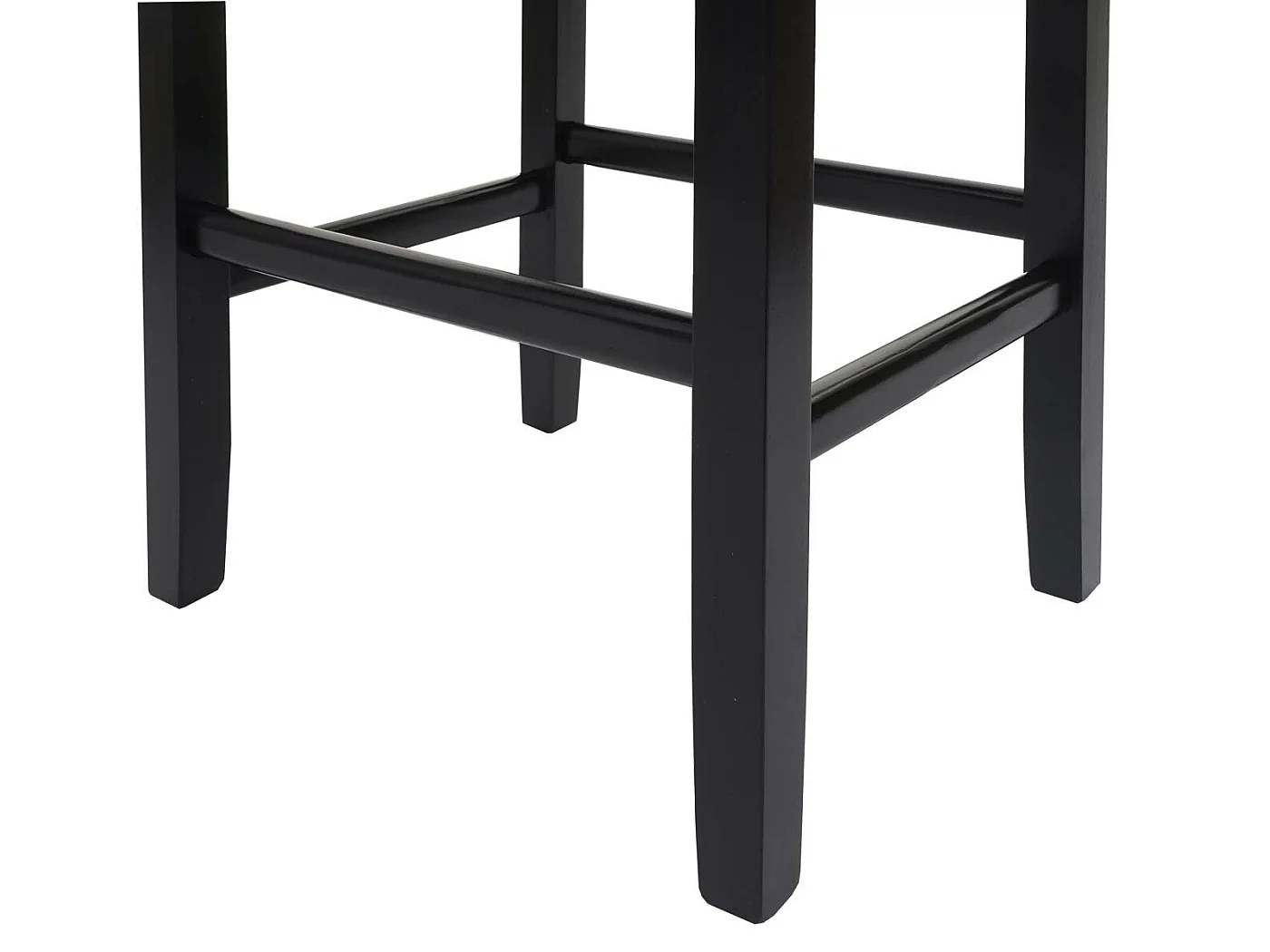 Tabouret de bar MCW-C33 (lot de 2),  écriture, gris, pieds foncés, tissu
