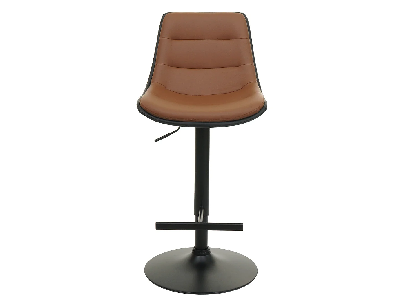 Banco de bar MCW-L85 (conjunto de 2),  castanho