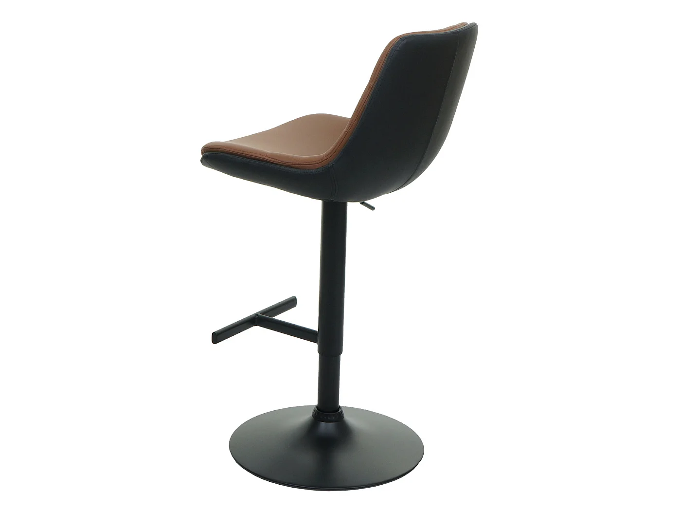 Banco de bar MCW-L85 (conjunto de 2),  castanho