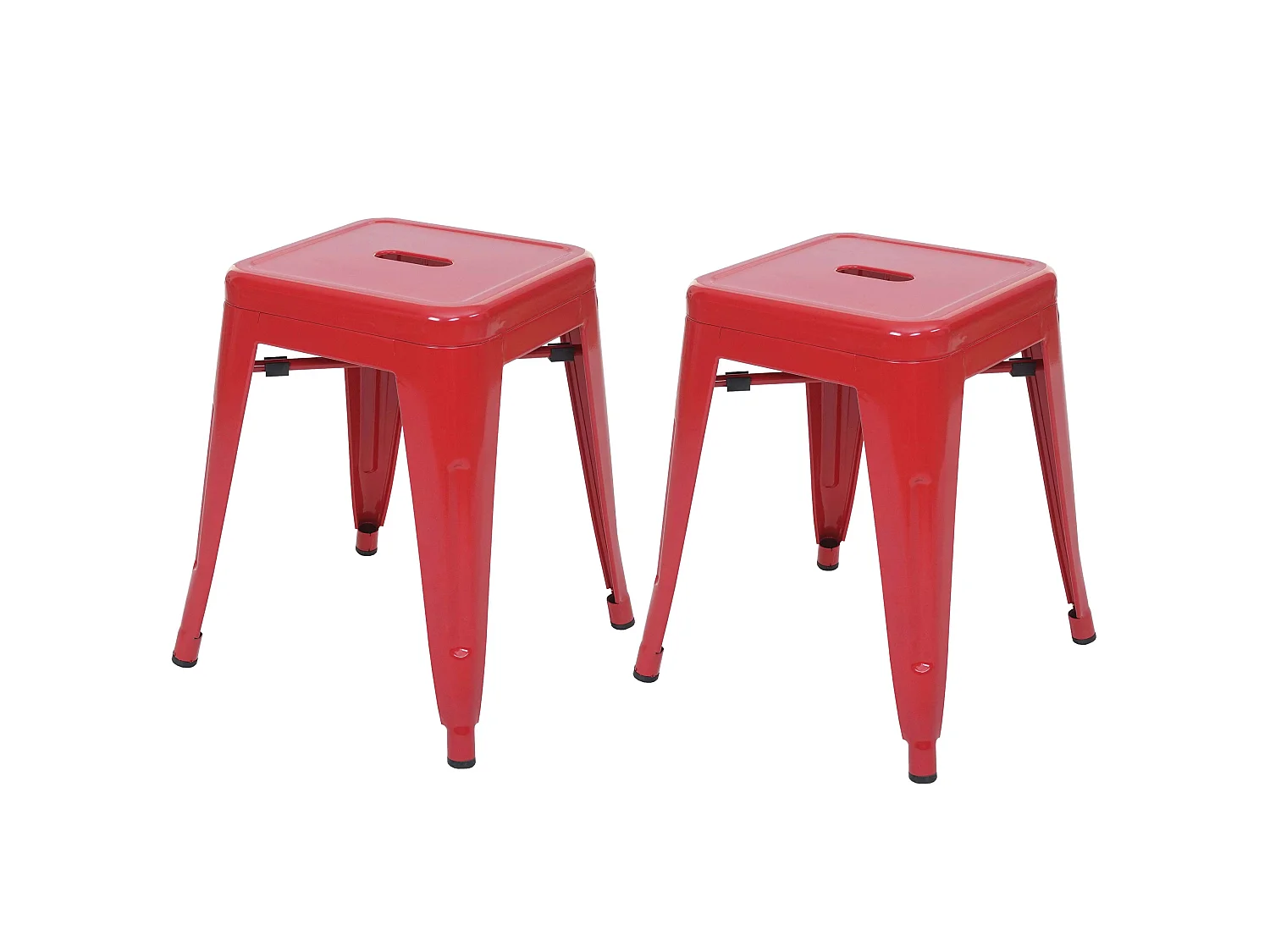 Taboret MCW-A73 (zestaw 2 sztuk),  czerwony