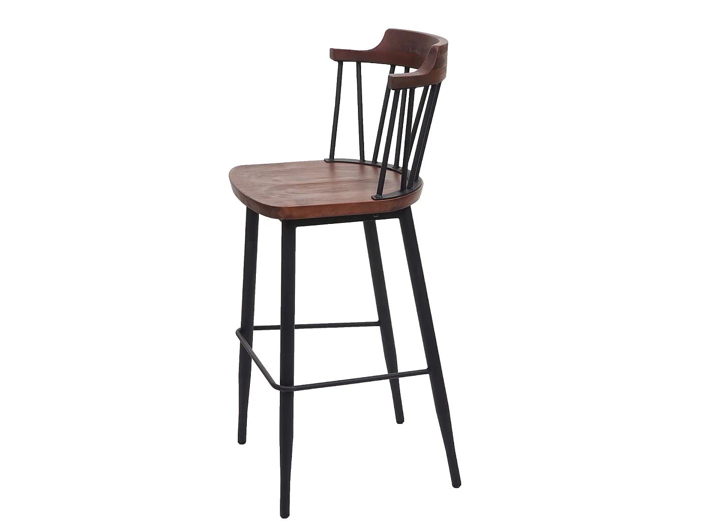 Tabouret de bar MCW-G69b (lot de 2),  vintage marron