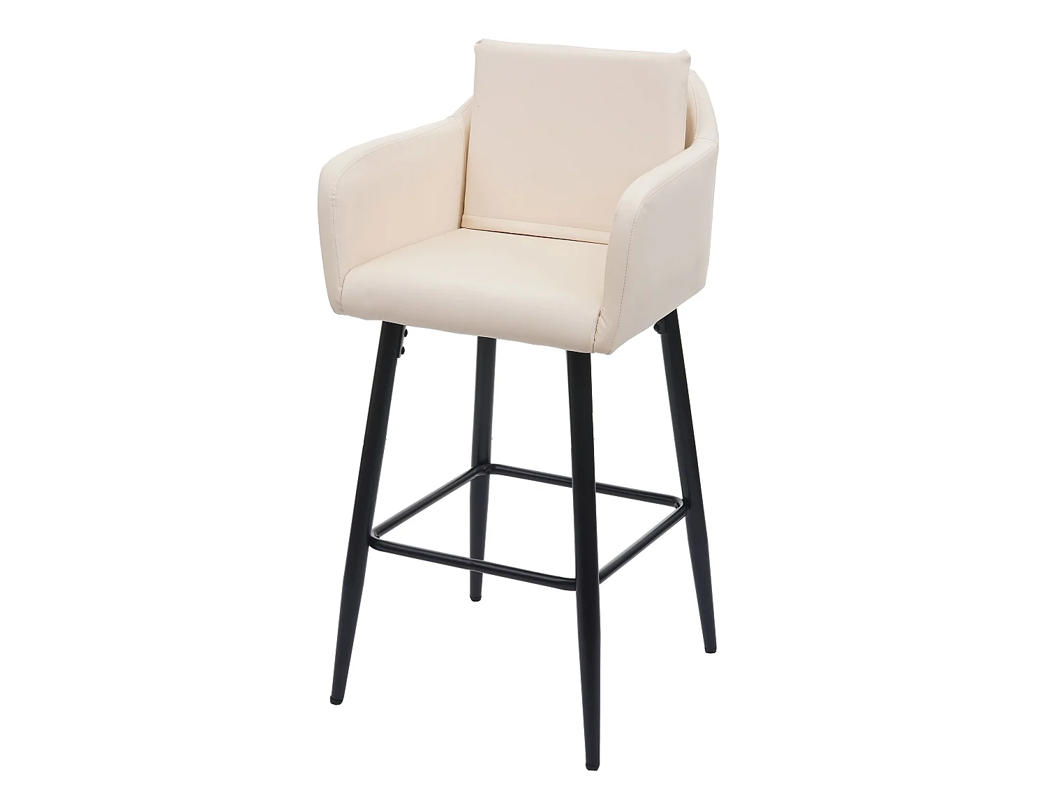 Barkruk MCW-H93,  kunstleer crème-beige