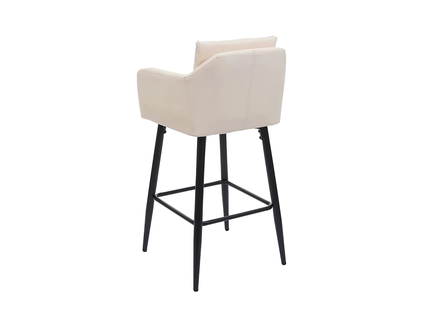 MCW-H93 barkruk (set van 2),  kunstleer crème-beige