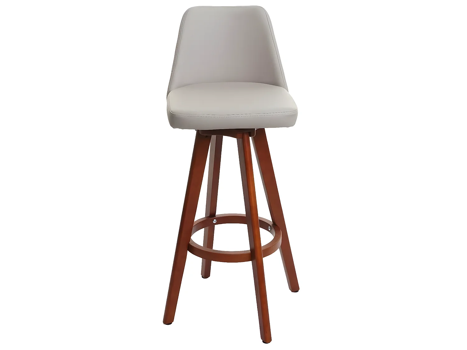 Taburete de bar giratorio MCW-C43,  taupe