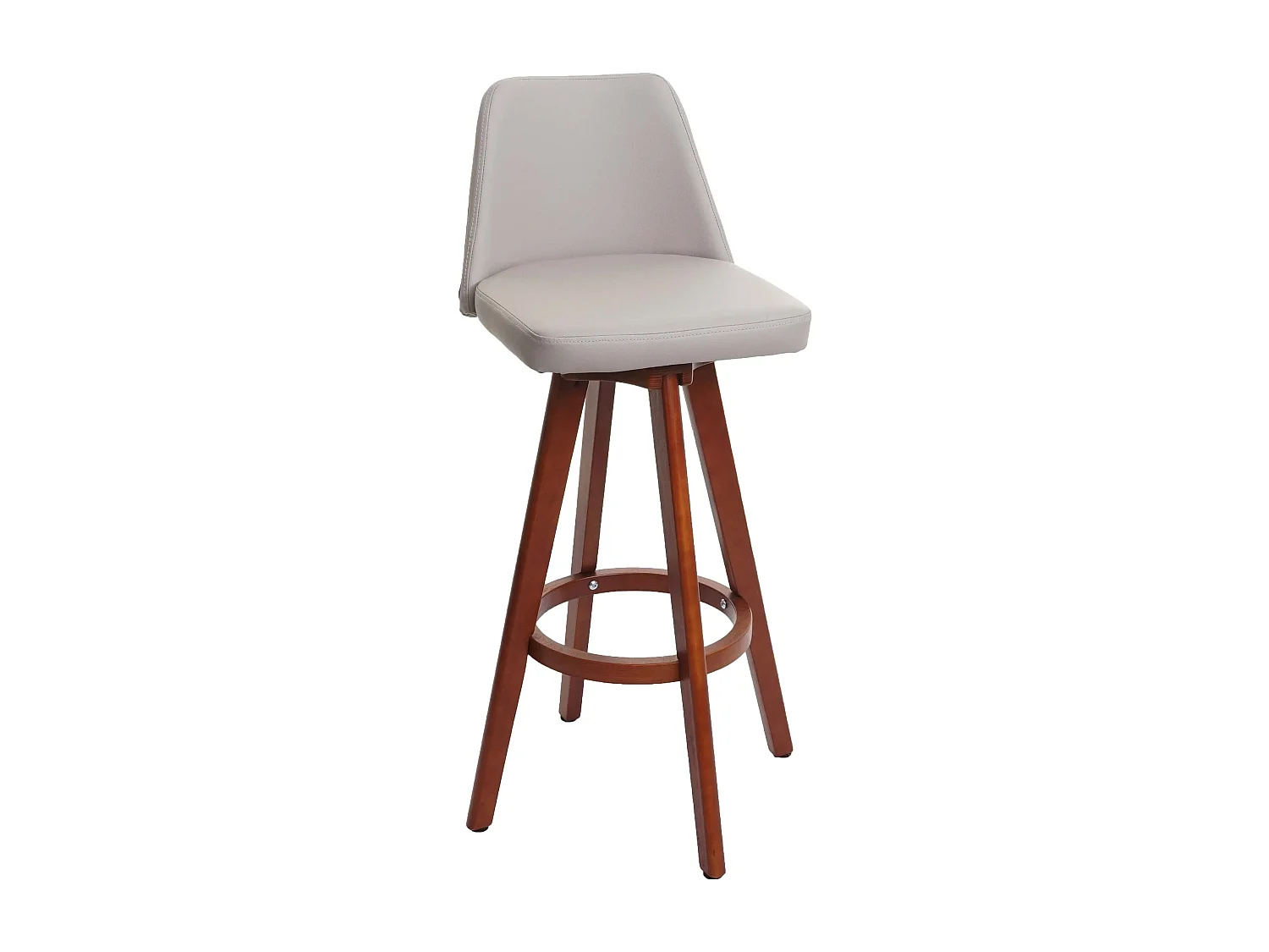 Banco de bar giratório MCW-C43,  taupe