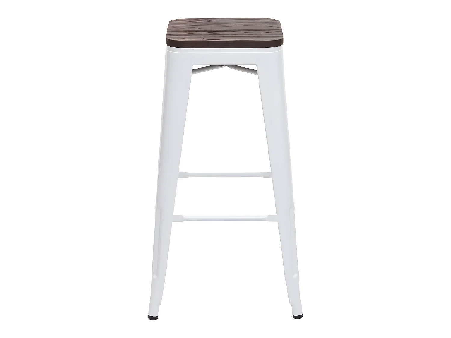 Tabouret de bar MCW-A73 (lot de 4),  blanc