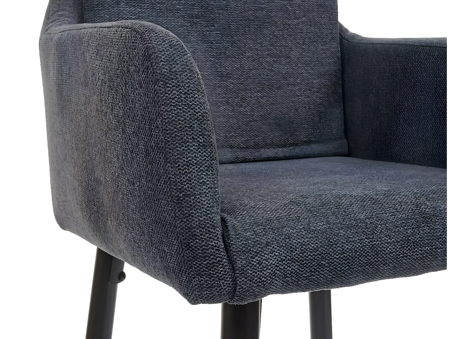 Tabouret de bar MCW-H93 (lot de 2),  tissu/textile gris foncé