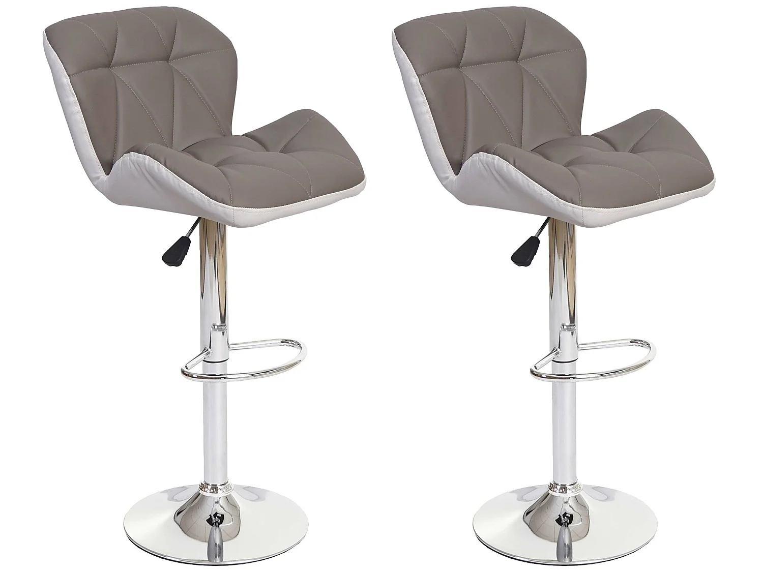 Barkruk MCW-A92 (set van 2),  taupe-grijs