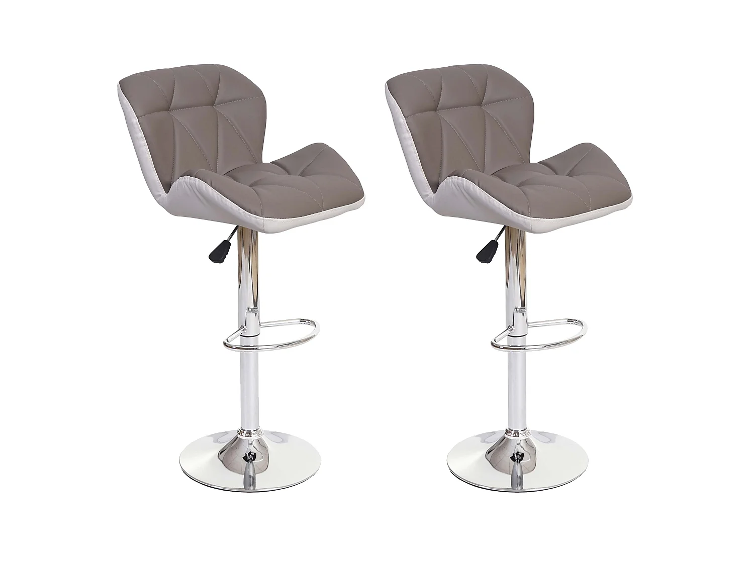 Barkruk MCW-A92 (set van 2),  taupe-grijs