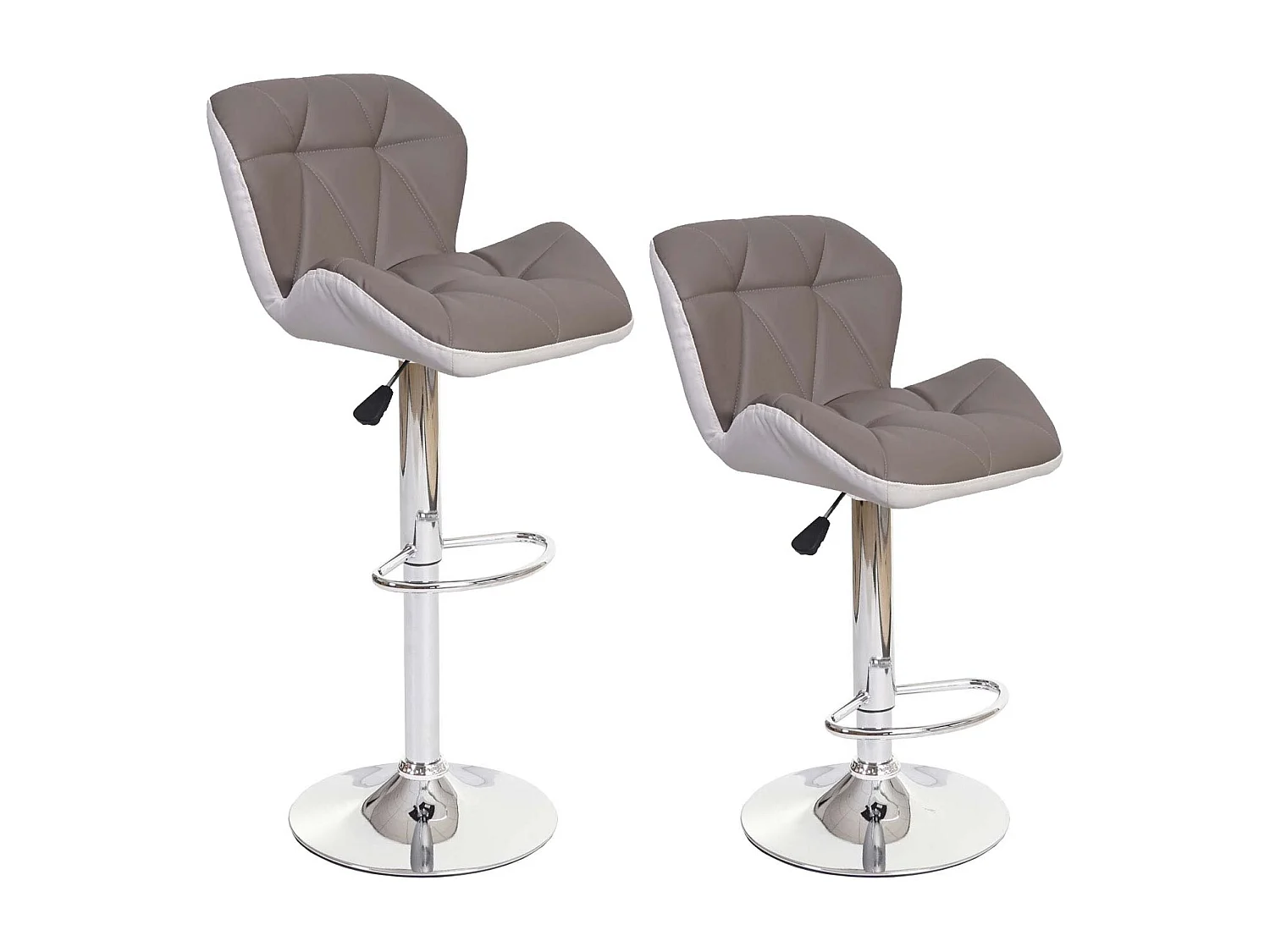 Barkruk MCW-A92 (set van 2),  taupe-grijs