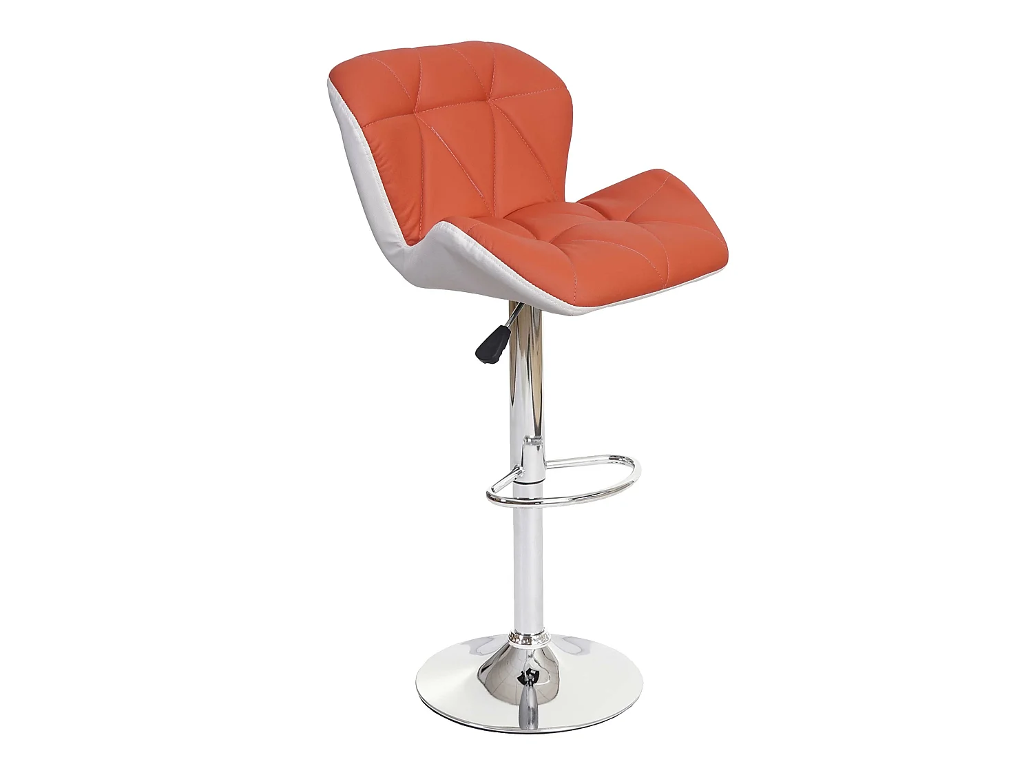 Tabouret de bar MCW-A92,  couleur terre cuite