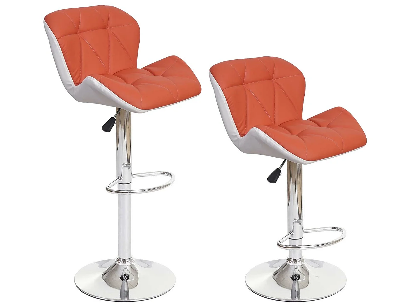 Tabouret de bar MCW-A92,  couleur terre cuite