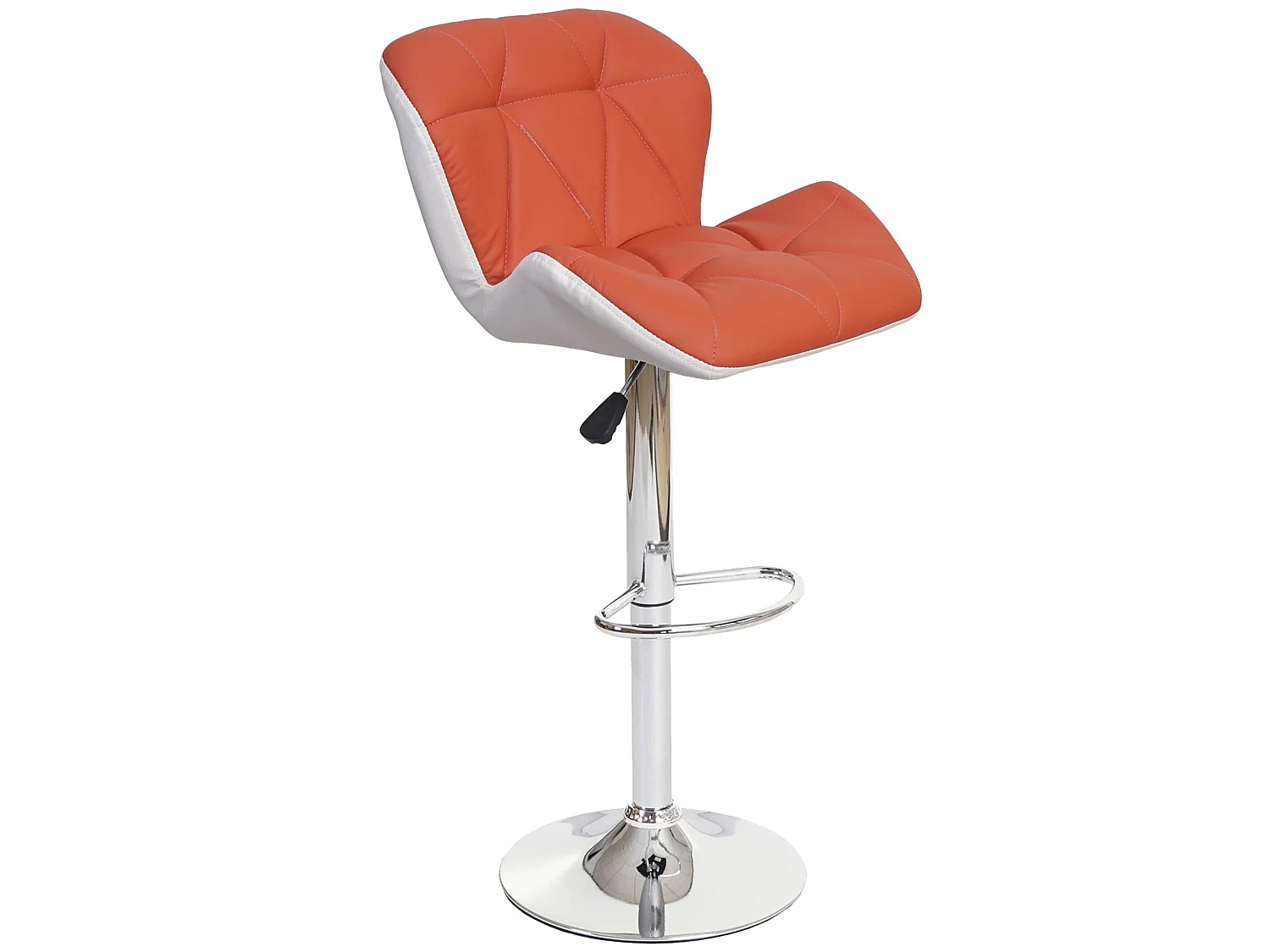 Tabouret de bar MCW-A92,  couleur terre cuite