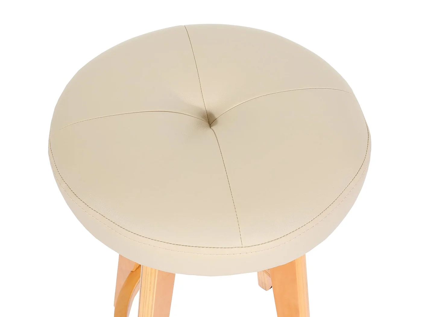 Barsstoel Boras draaibaar,  crème, lichtgekleurde poten