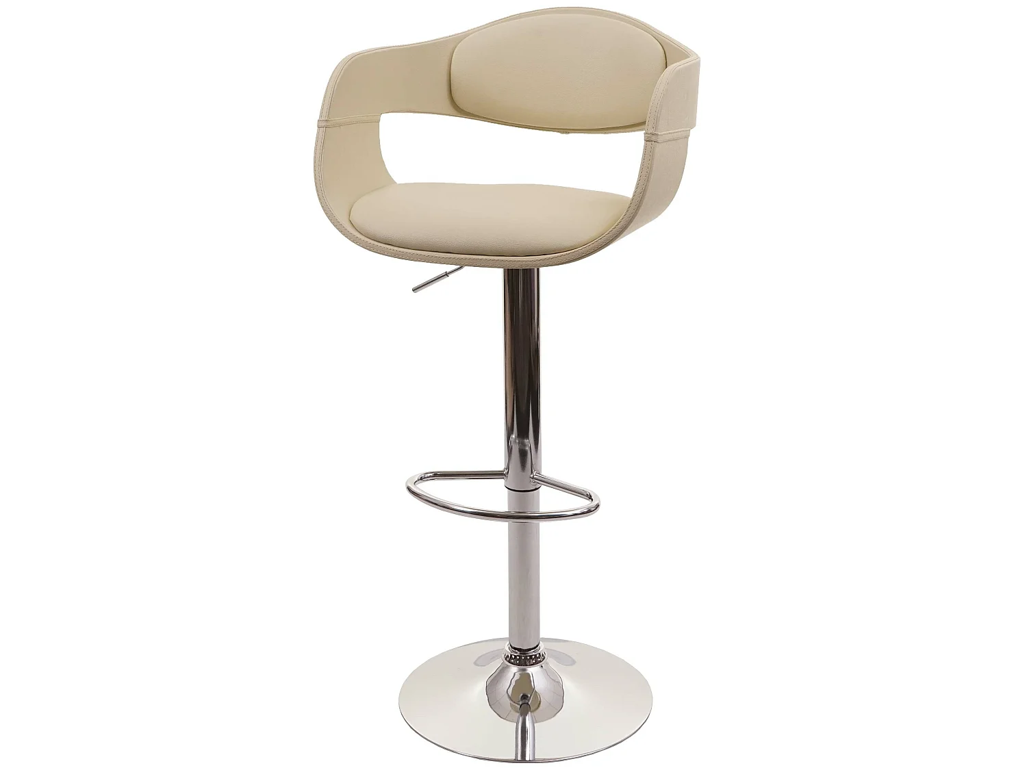 Tabouret de bar MCW-A47b,  crème
