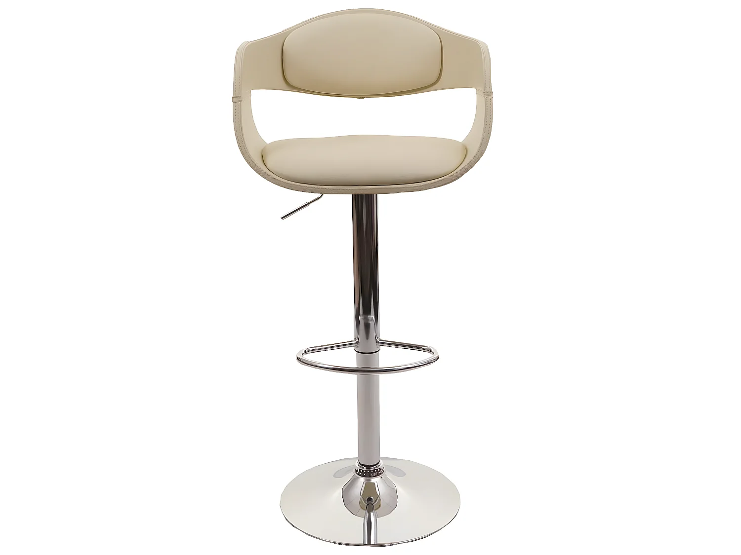 Tabouret de bar MCW-A47b,  crème
