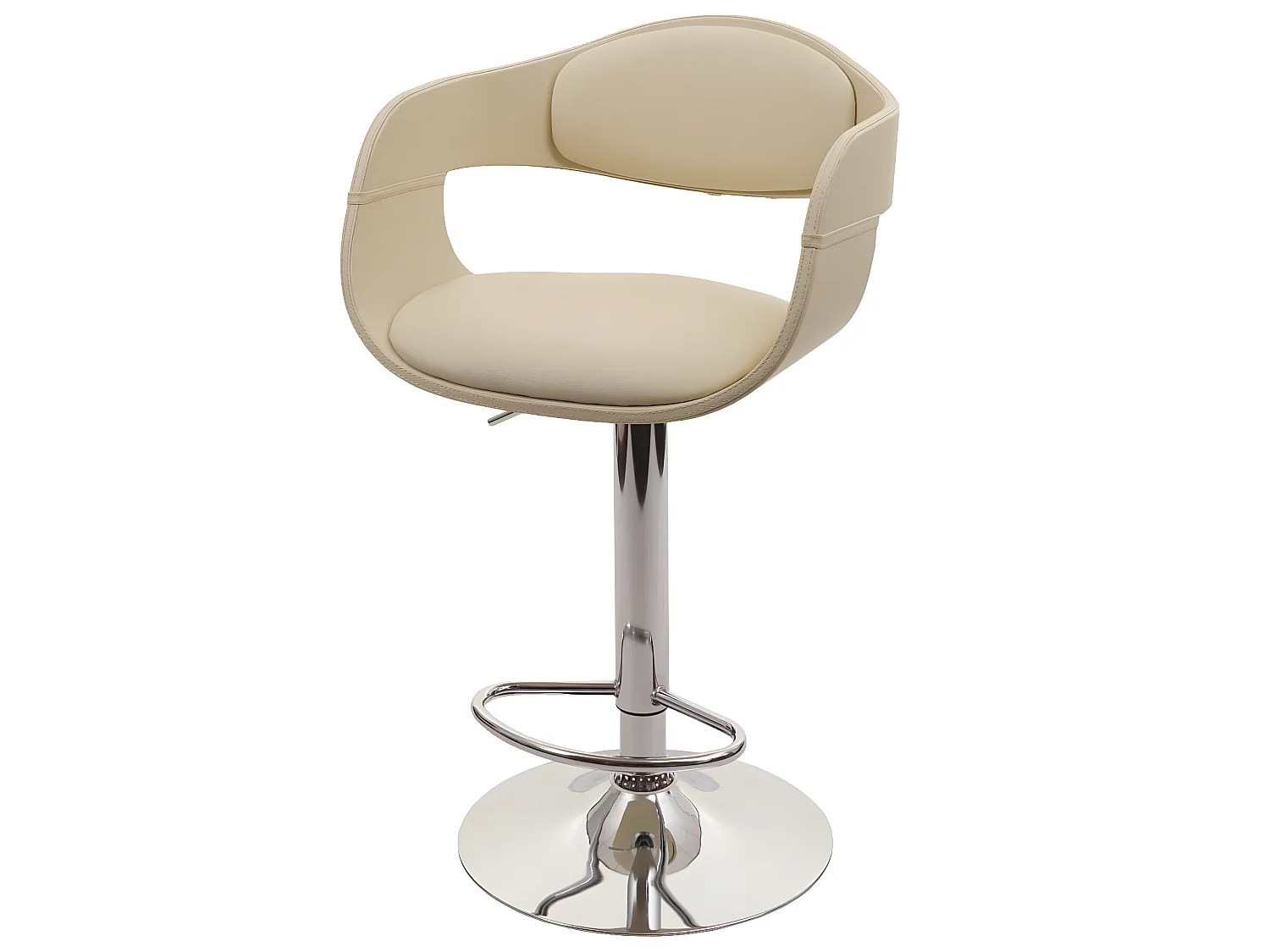Tabouret de bar MCW-A47b,  crème