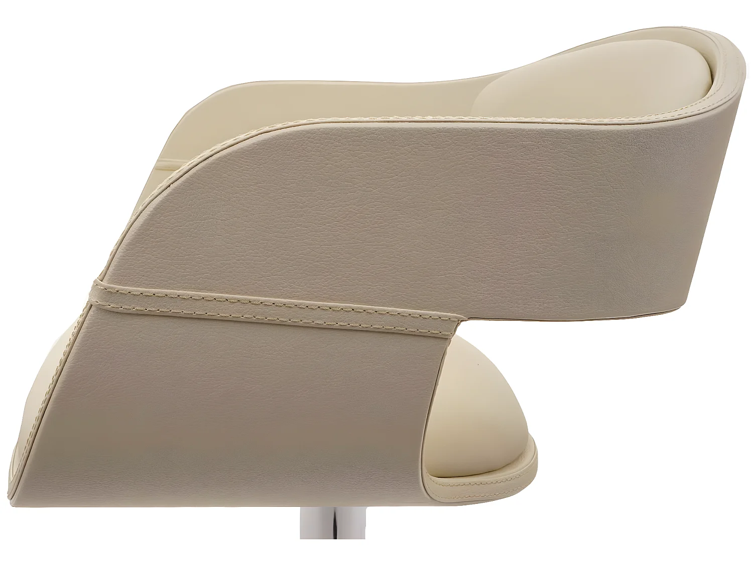 Tabouret de bar MCW-A47b,  crème