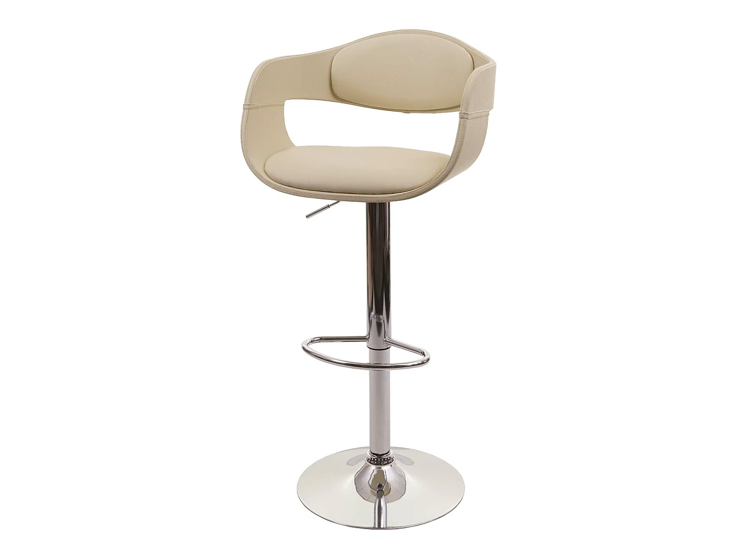 Tabouret de bar MCW-A47b,  crème