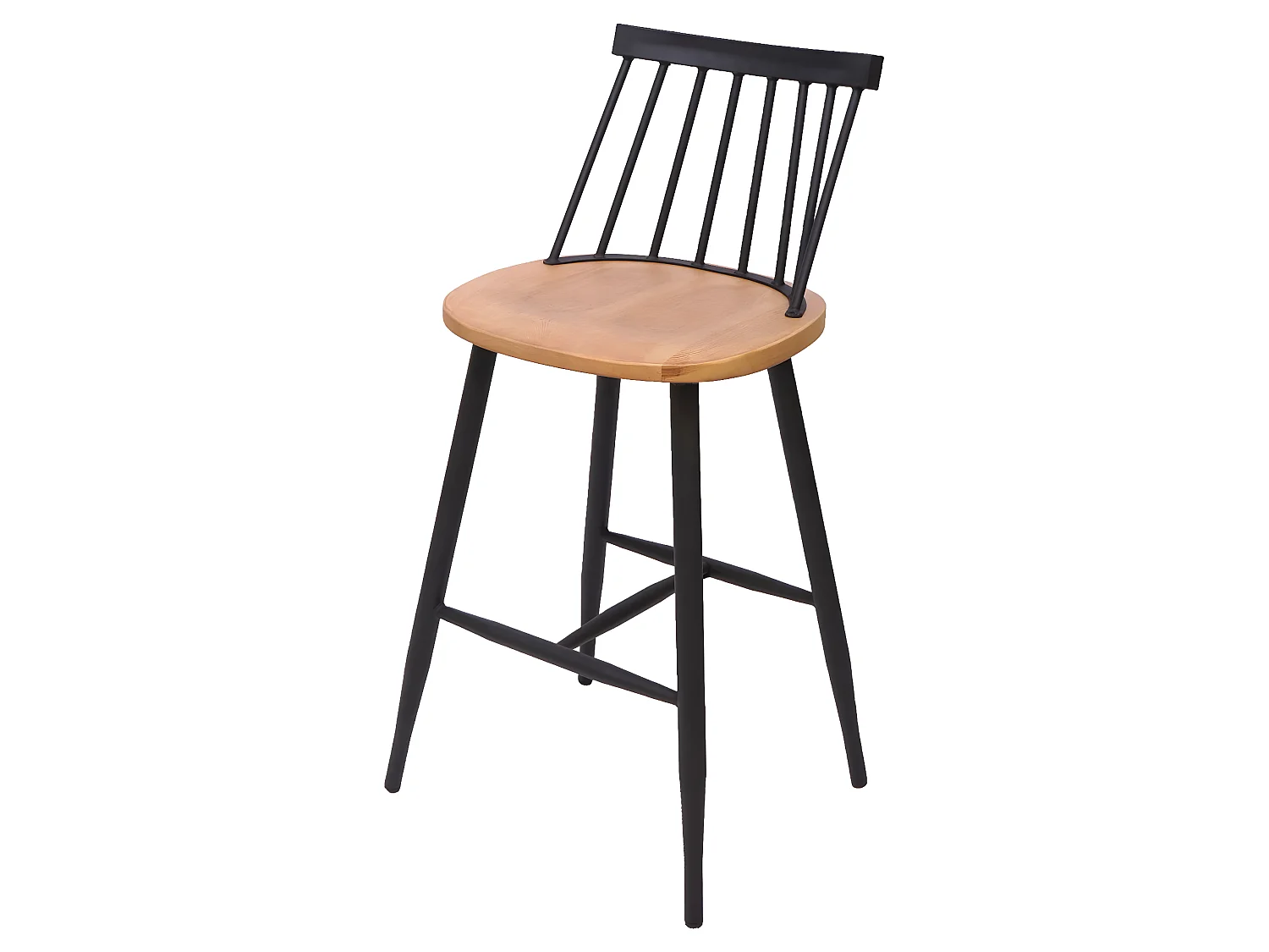 Tabouret de bar MCW-G69 (lot de 2),  nature