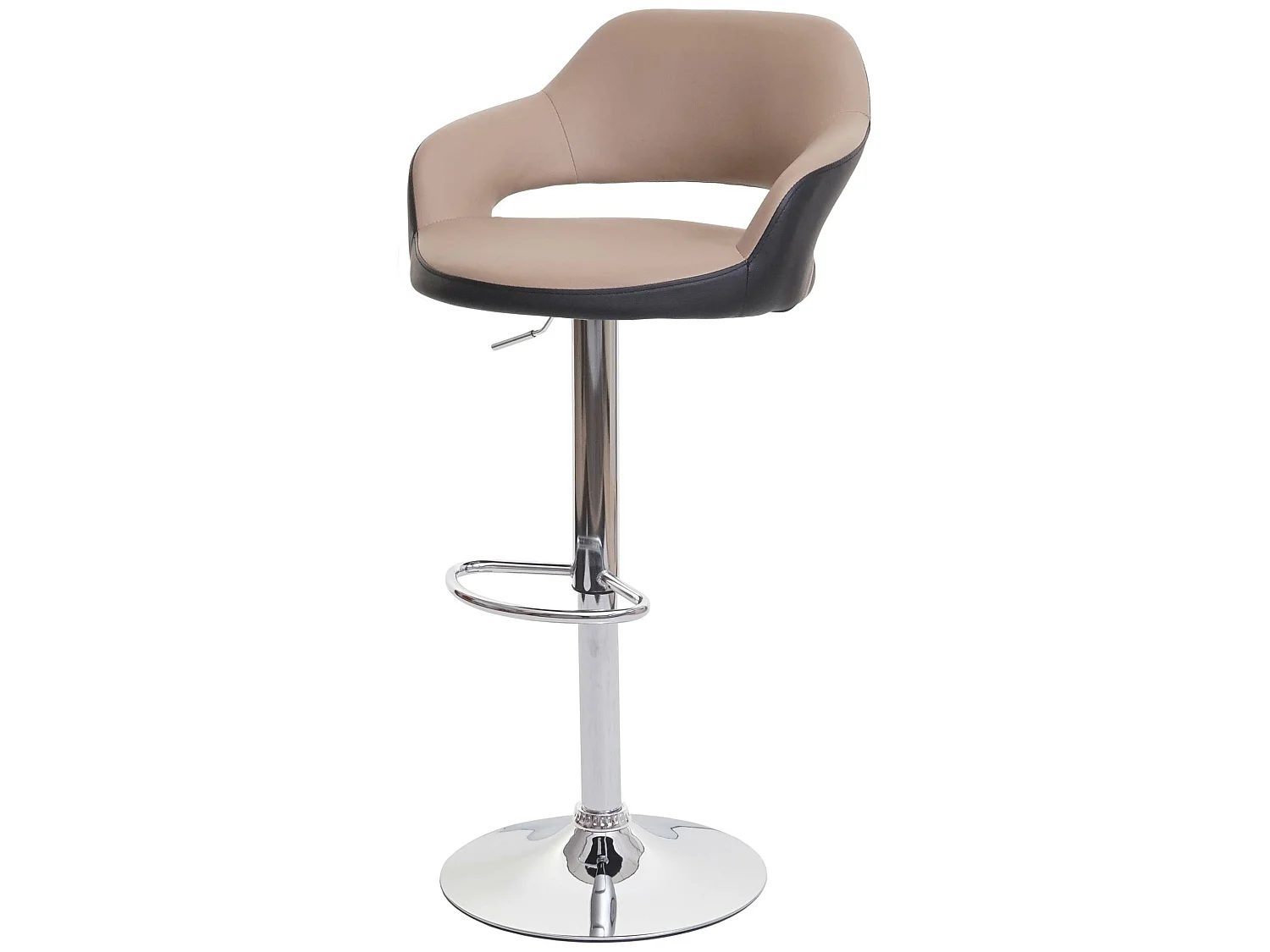 Barkruk MCW-F16,  taupe-zwart